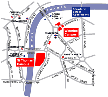 Location of Stamford Street apartments