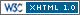 Valid XHTML logo