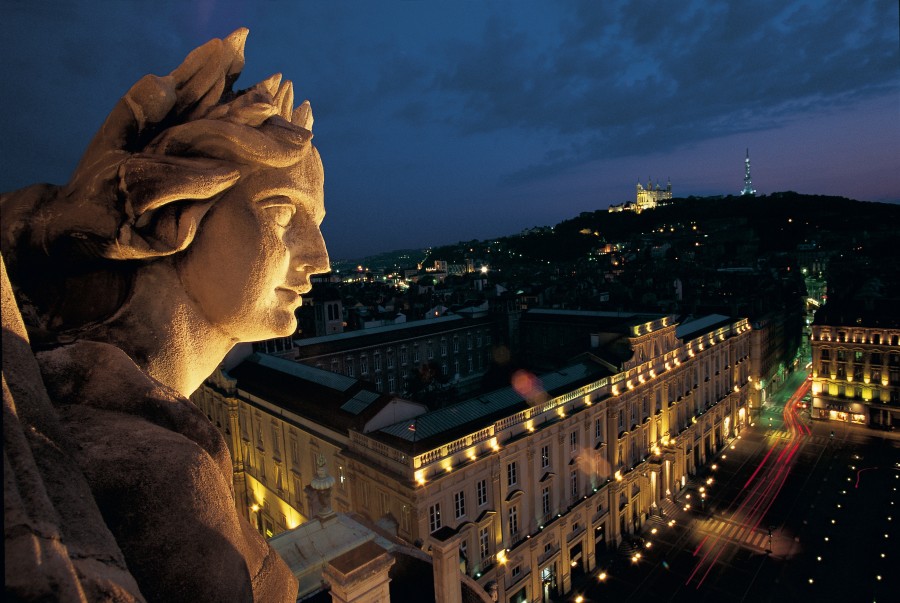 View of the Lyon Museum of Fine Arts from the City Hall